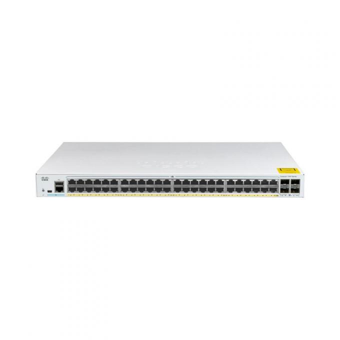 C1000-48P-4G-L Cisco Catalyst 1000 Series Switches 	 48x 10/100/1000 Ethernet PoE+ en 370W PoE budget poorten, 4x 1G SFP uplinks 0