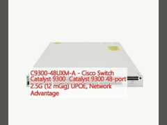 C9300-48UXM-A - Cisco Switch Catalyst 9300 Catalyst 9300 48-poort 2,5G (12 mGig) UPOE, netwerkvoordeel