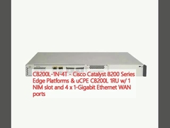 C8200L-1N-4T - Cisco Catalyst 8200 Series Edge Platforms & uCPE C8200L 1RU met 1 NIM-slot en 4 x 1 Gigabit Ethernet WAN-poorten