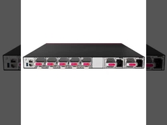 CE8855-32CQ4BQ-B  32×100 GE + 4×200 GE, 8 Tbps, VXLAN/M‑LAG/AI‑ECN, 2×1,2 kW AC PSUs & 5 ventilatoren, voorkant
