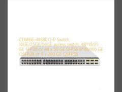CE6866-48S8CQ-P Switch, 10GE/25GE/50GE toegangsschakelaar, 48*10/25 GE SFP28 of 48 x 50 GE SFP56 8*40/100 GE QSFP28 of 8 x 200 GE QSFP56