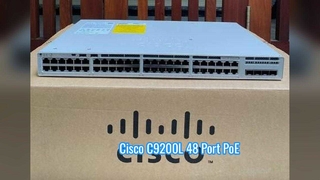 Overzicht Cisco C9200L 48-poorts PoE-switch