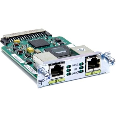 De Interface Cisco hwic-2FE 2 Haven Snelle Ethernet van de hoge snelheidswic SPA Kaart