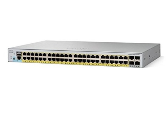 WS-C2960L-48PQ-LL Cisco Catalyst 2960L Switch 48 Port GigE PoE+ 4x10G SFP+ Lan Lite