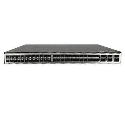 CE6863E-48S6CQ Huawei CloudEngine 6800 48*25G SFP28, 6*100G QSFP28, 2* wisselstroomvoorziening, luchtuitlaat/inlaat aan de poortzijde
