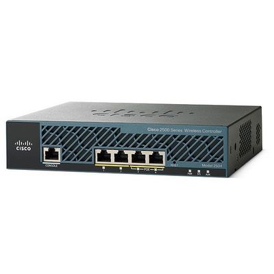 AIR-CT2504-50-K9, Cisco 2500 draadloze controller, 50 AP-licenties/4xGE-poorten/RF-beheer