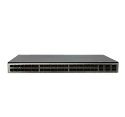 S6750-H48Y8C omvat 48 * 10GE Electric, 8 * 100GE QSFP28, 2 * AC stroomvoorziening, 4 * Fan Box, Port Side Blowing