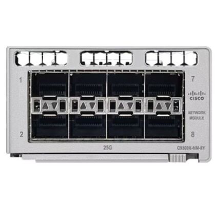 Cisco C9300X-NM-8Y Catalyst 9300 Series Network Expansion Module met 8 SFP-poorten en 25 Gbps gegevenssnelheid