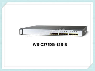 Cisco-Schakelaar ws-c3750g-12s-s 12 de Schakelaar van de de Haven Optische Vezel van SFP Gigabit