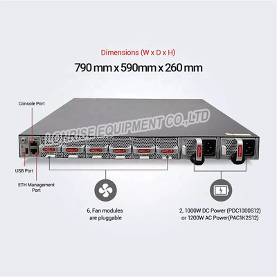 CE6820-48S6CQ-B Huawei CloudEngine 6800 Data Center Switches is een geavanceerde netwerkoplossing ontworpen voor 10G/100G-connectiviteit met een hoge dichtheid
