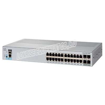 Cisco WS-C2960L-24TS-LL Katalysator 2960-L Switch 24 poort GigE 4 x 1G SFP LAN Lite