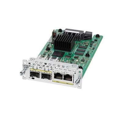 Cisco Ethernet WAN Netwerk uitbreiding Interface Module NIM-2GE-CU-SFP brengt high-density Small Form-Factor Pluggable (SFP)
