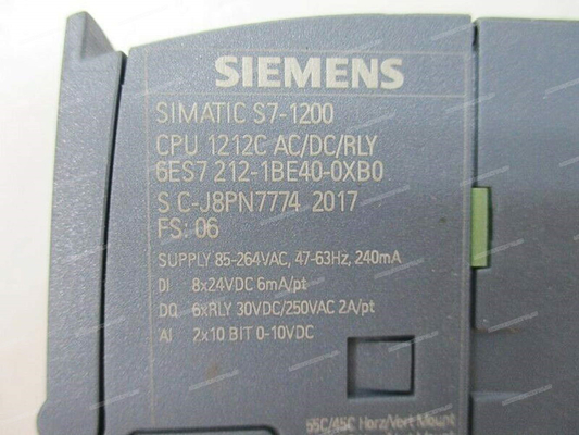 PLC van SIEMENS 6ES7212-1BE40-0XB0 Industriële Controle originele nieuwe S7-1200 6es7212-1be40-0xb0 Cpu Module