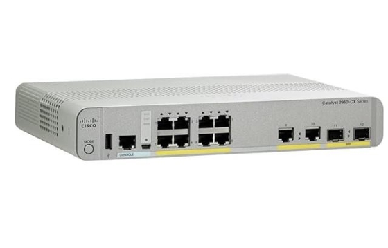 WS-C2960CX-8TC-L 8 Gigabit Ethernet-poorten 2 1G SFP en 2 1G Copper Uplinks Enhanced Limited