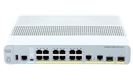 WS-C3560CX-12TC-S Catalyst 3560-CX 12-Port Compact Switch Layer 3 - 12 X 10/100/1000 Ethernet-poorten 2 SFP&amp;2GE Uplinks-