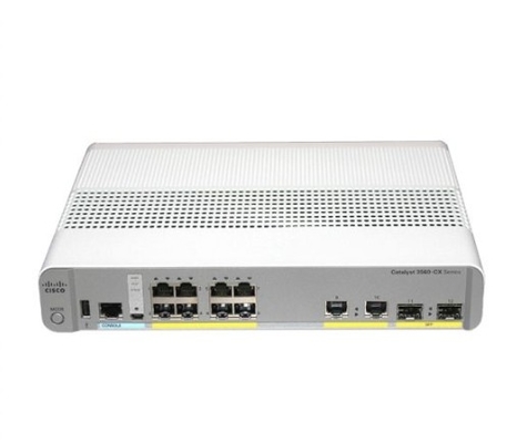 WS-C3560CX-8TC-S 8-poort Compact Switch Layer 3 - 8 X 10/100/1000 Ethernet-poorten 2 SFP&2GE Uplinks- Data IP Base