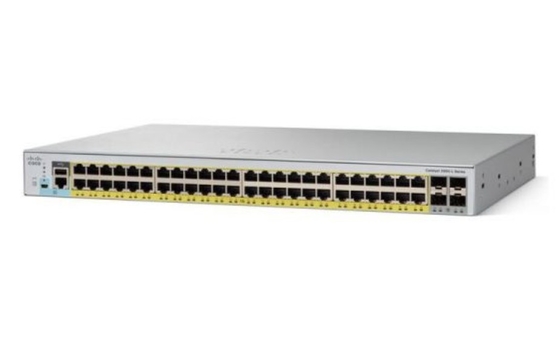 WS-C2960L-48PS-LL Catalyst 2960-L Switch 48 Port GigE met PoE 4 X 1G SFP LAN Lite (Azië-Pacific onderdeelnummer: WS-C2960