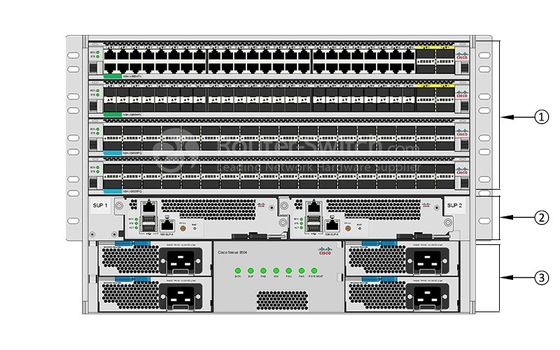 N9K-C9504 Cisco Nexus 9500 Series Switch Cisco Nexus 9500 Series Switch Chassis met 8 lijnkaartsleuf