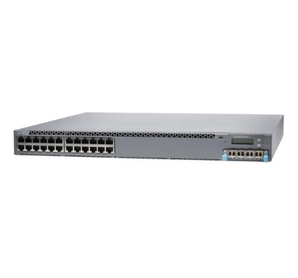 EX3400-24T EX3400 24-poort 10/100/1000BaseT 4 X 1/10G SFP/SFP+ 2 X 40G QSFP+ Redundante ventilatoren Front-to-Back Airflow