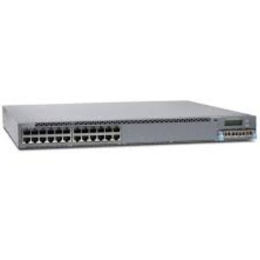 EX3400-24T EX3400 24-poort 10/100/1000BaseT 4 X 1/10G SFP/SFP+ 2 X 40G QSFP+ Redundante ventilatoren Front-to-Back Airflow
