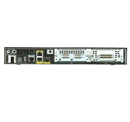 ISR4221-SEC/K9 Cisco ISR 4221 Router 2 WAN/LAN-poorten 1 SFP-poort Multi Core CPU 2 NIM Security Bundle