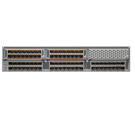 N5K-C5596T-FA - Cisco Nexus 5000 Series Switch Nexus 5596T Chassis 2RU met 2PS/4Fans 32x10GT/16xSFP+ Vaste poorten N5K-C5596T-FA