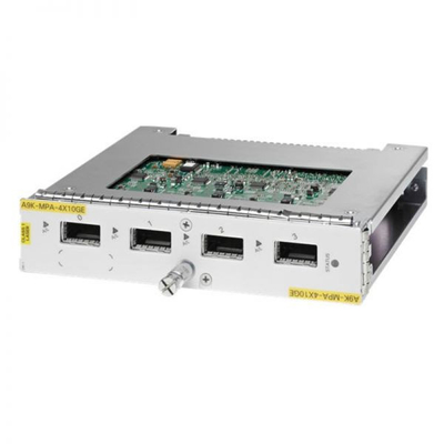 Cisco-uitbreidingsmoduleA9K-MPA-4X10GE Gegevenssnelheid Cisco Small Form-Factor Plug-in Modules 300m Transmissieafstand
