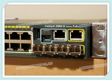 Cisco Switch WS-C2960S-48LPS-L 48 Port Poe Gigabit Ethernet Switch Cisco Network Switch biedt aangestoken 48 Power over Ethernet (PoE) Ethernet 10/100/1000 poorten met 370W PoE stroomtoevoer
