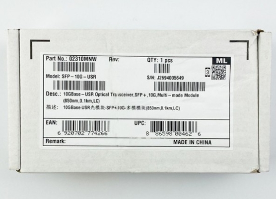 SFP-10G-USR Huawei Optische Transceiver SFP-10G-USR Optische Transceiver SFP+ 10G Multi-Mode Module ((850nm 0.1km LC