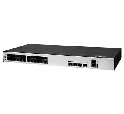 S1730S-S24P4S-A Huawei S1730S-S24P4S-A (24 10/100/1000BASE-T Ethernet-poorten 4 Gigabit SFP PoE+, wisselstroomvoorziening