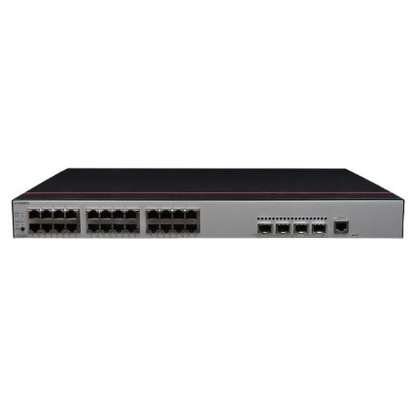S1730S-S24P4S-A1 Huawei S1730S-S24P4S-A (24 10/100/1000BASE-T Ethernet-poorten 4 Gigabit SFP, PoE+, wisselstroomvoorziening)