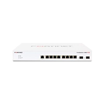 FS-108E-POE Fortinet FortiSwitch 100 Series Layer 2 FortiGate switch controller compatibel PoE+ switch met 8 x GE RJ45