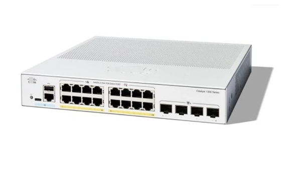 Cisco C1300-16P-4X 16x 10/100/1000 poorten PoE+ poorten met 120W stroombudget 4x 10 Gigabit SFP+ Rack-mountable