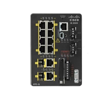IE-2000-8TC-G-E - Industrial Ethernet 2000 Series IE2000 met 8FE Copper-poorten en 2GE Combo (Lan Base) - 1588