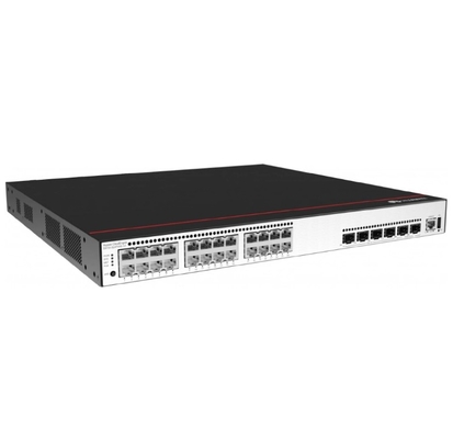 S5735-S24T4XE-V2 24*10/100/1000 Base-T-poorten 4*10GE SFP+-poorten 2*12GE Stack-poorten PoE+ zonder voedingsmodule