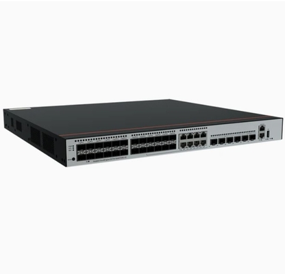 S5735-S24ST4XE-V2 24*GE SFP-poorten waarvan 8 dual-purpose 10/100/1000 of SFP 4*10GE SFP+-poorten 2*12GE Stack-poorten zonder voedingsmodule