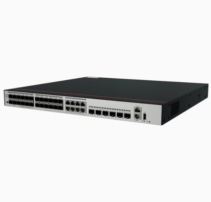 S5735-S24ST4XE-V2 24*GE SFP-poorten waarvan 8 dual-purpose 10/100/1000 of SFP 4*10GE SFP+-poorten 2*12GE Stack-poorten zonder voedingsmodule