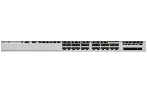 C9200L-24T-4G-E 48-poort 10/100/1000 Ethernet-switch met 4 1G-upplinks die geavanceerd netwerkbeheer en beveiliging biedt met essentiële netwerkfuncties