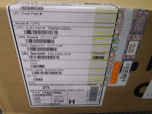 Cisco ISR 1100 C1111-8P Router 8 poorten Dual GE WAN 1Gbps