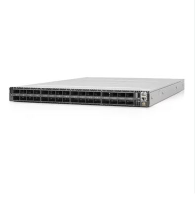 MQM9790-NS2R NVIDIA Mellanox 64 poorten 400 Gb/s 32 OSFP-poorten Onbeheerde C2P-luchtstroom (omgekeerd)