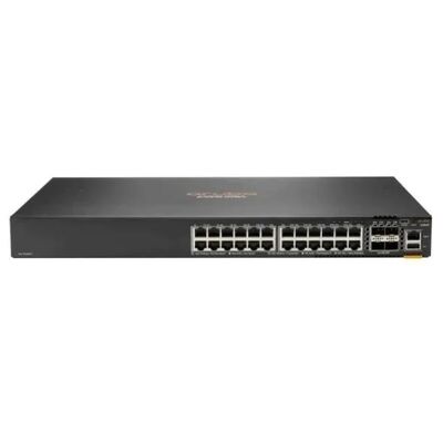 JL725B, HPE Aruba 6200F Switch, 24xGigabit-poorten/4xSFP+/370W PoE