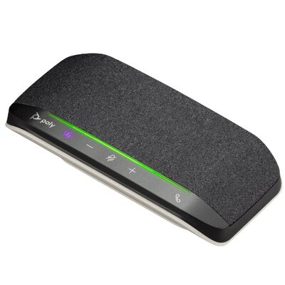 HP Poly Sync 10-M - Speakerphone handsfree - bedraad - USB-A, USB-C - zilver - Gecertificeerd voor Microsoft Teams