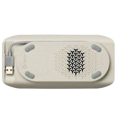 HP Poly Sync 10-M - Speakerphone handsfree - bedraad - USB-A, USB-C - zilver - Gecertificeerd voor Microsoft Teams