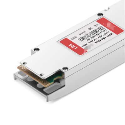 TS-OP-314H-10C/400G OSFP LR4 Fined Top Optical Transceiver met een golflengte van 1310 nm en een transmissie van 10 km voor netwerken met een hoge dichtheid