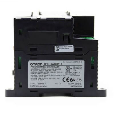Omron CP1H-XA40DT1-D PLC CPU-eenheid met 40 I/O Analoge I/O en 24V DC Voeding voor Industriële Automatisering