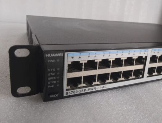 S5700-28P-LI-24S-BAT, Huawei S5700 Switch, 28xGig SFP/4x10/100/1000 of SFP/1 batterijsleuf