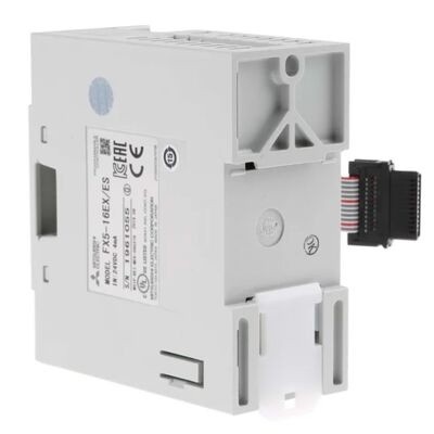 Mitsubishi FX5-16EX/ES 16-punts DC-invoermodule met wasbak/bron selecteerbaar voor MELSEC iQ-F DIN Rail Mount