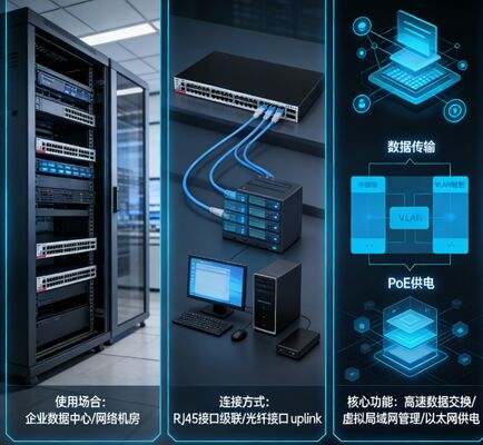 RG-S5310-48GT4XS-P-E Layer 3 PoE+ switch, 48x1000M RJ45, 4x10G SFP+, 1570W PoE-budget, dubbele redundante voeding