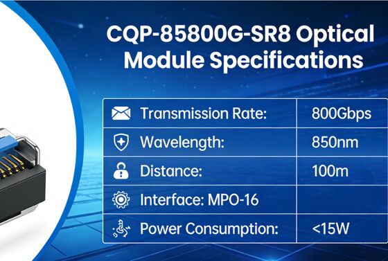 800Gbps QSFP-DD Optische Transceiver voor 10km SMF met Hot-Swappable Ontwerp