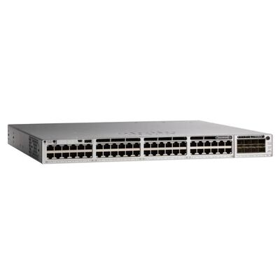 C9200-48P-E, Cisco Catalyst 9200 Switch, 48xPoE+ poorten/Netwerk Essentials/Laag 3